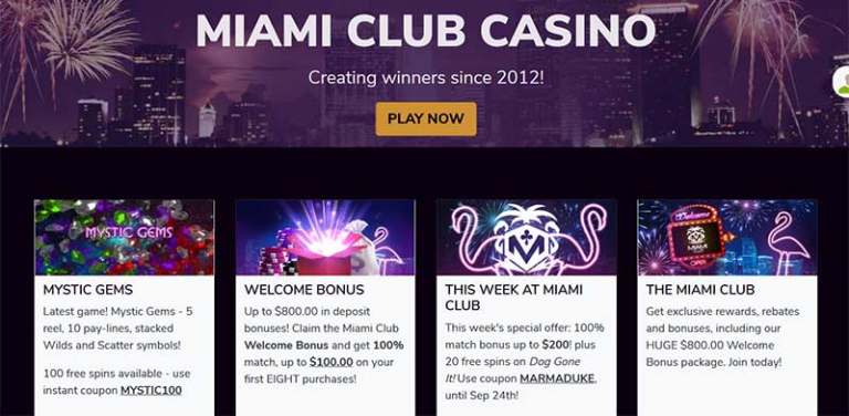 Miami Club Casino No Deposit Bonus Guide 2025