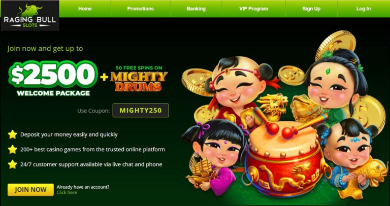 Raging Bull Casino No Deposit Bonus