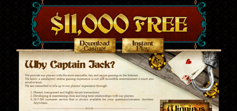Captain Jack No Deposit Bonus