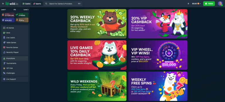 Wild.io No Deposit Bonus