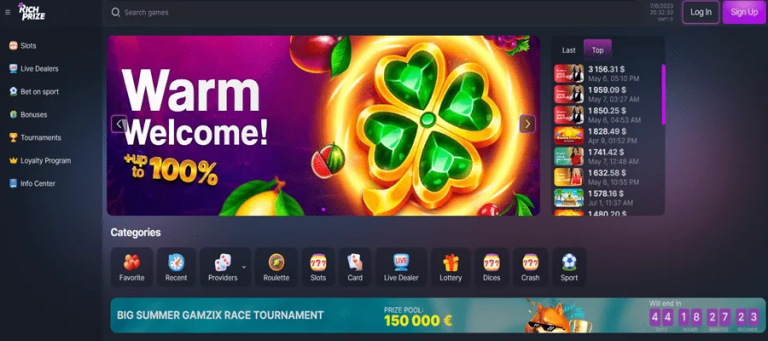 Rich Prize Casino No Deposit Bonus