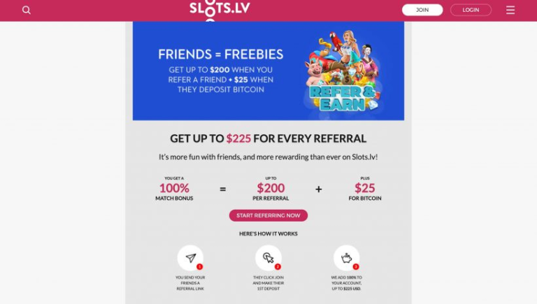 Slots.lv No Deposit Bonus
